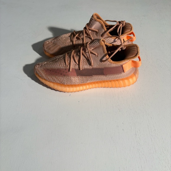 Yeezy Tan and Orange Men's Sneakers - Picture 2 of 7